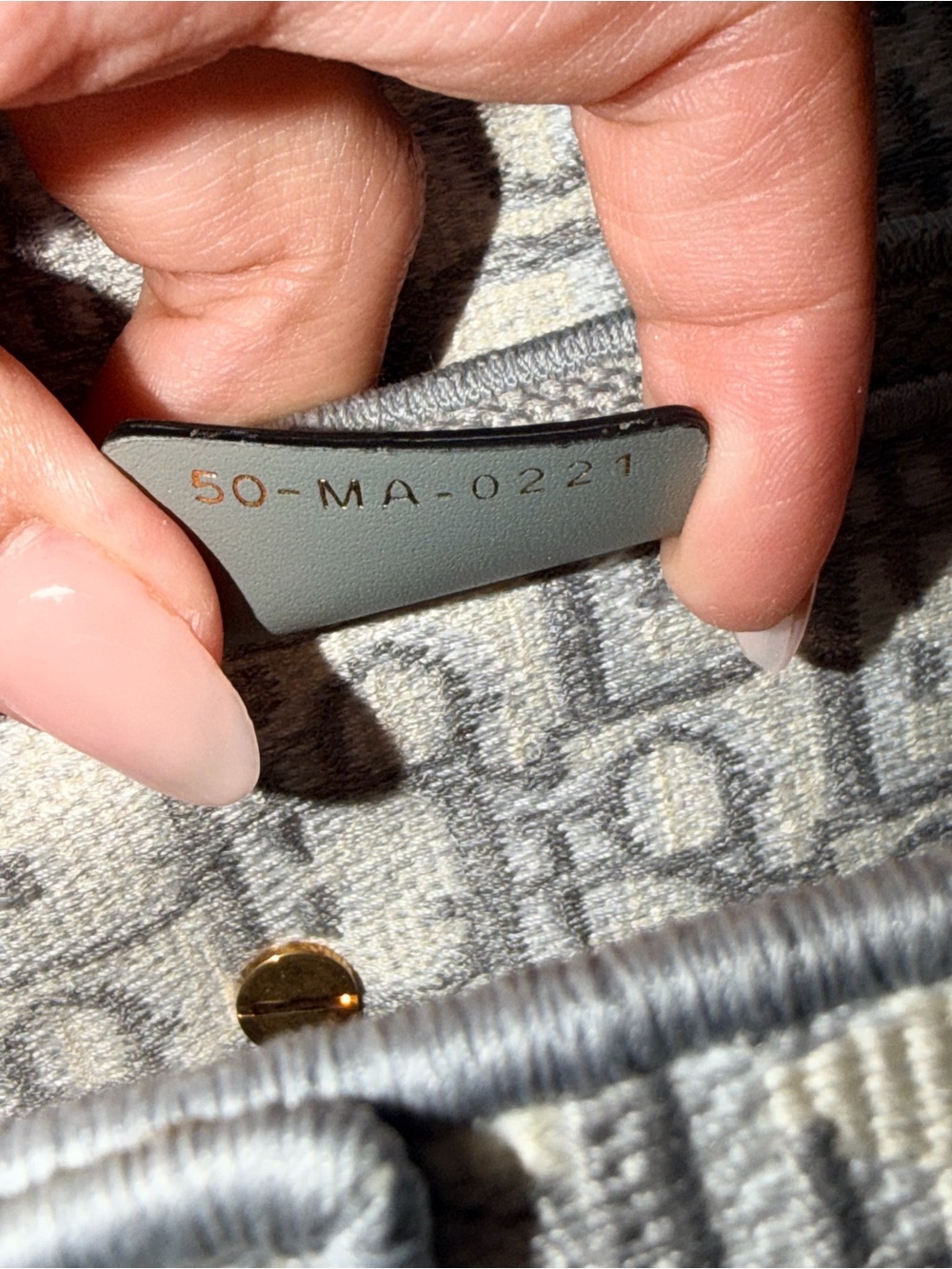 Dior oblique gray Jacquard Saddle medium - Picture 7 of 15